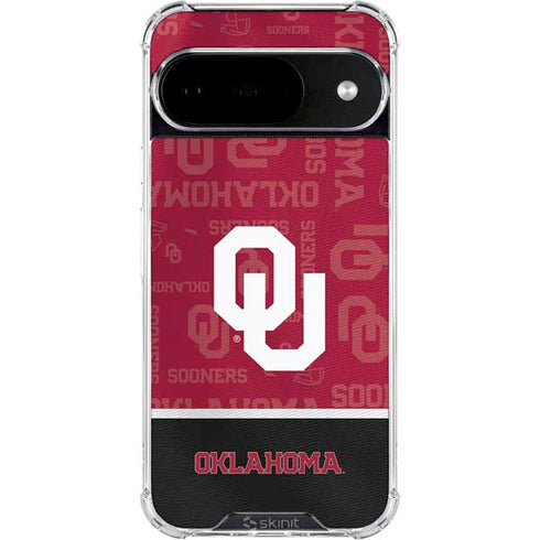 University of Oklahoma Split Jersey Google Pixel 10 Clear Case